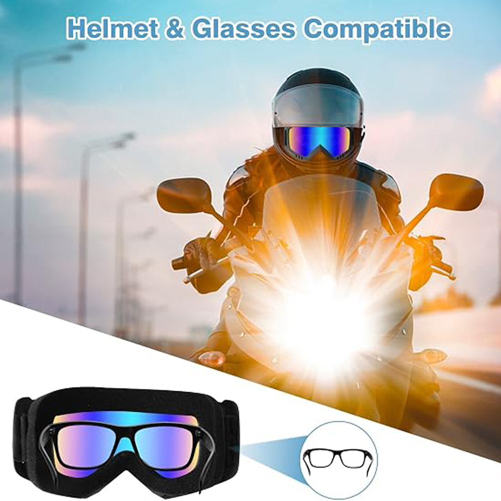 Anti Pollution Mask - Okulary motocrossowe z powłoką anty-parową, okulary
