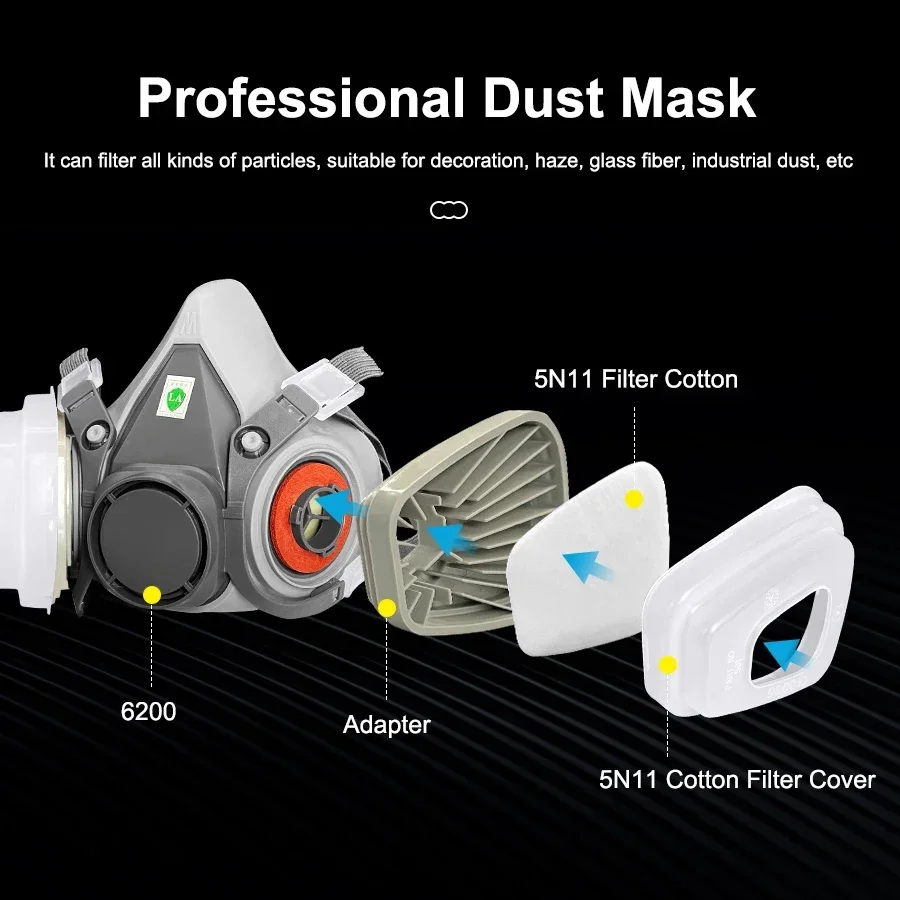 Maska przeciwpyłowa 6200, półm – Dust Mask Construction recenzja i cena