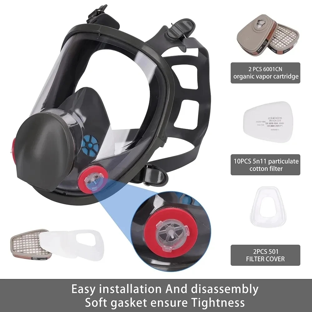Maska przeciwmgielna 6800, far – Dust Mask Construction recenzja i cena