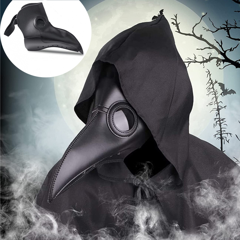 Halloween Czarna gumowa maska  – Disposable Surgical Mask recenzja i cena